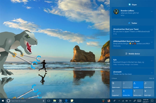 Windows 10新版Build 16215推送：UI风格、功能大提升